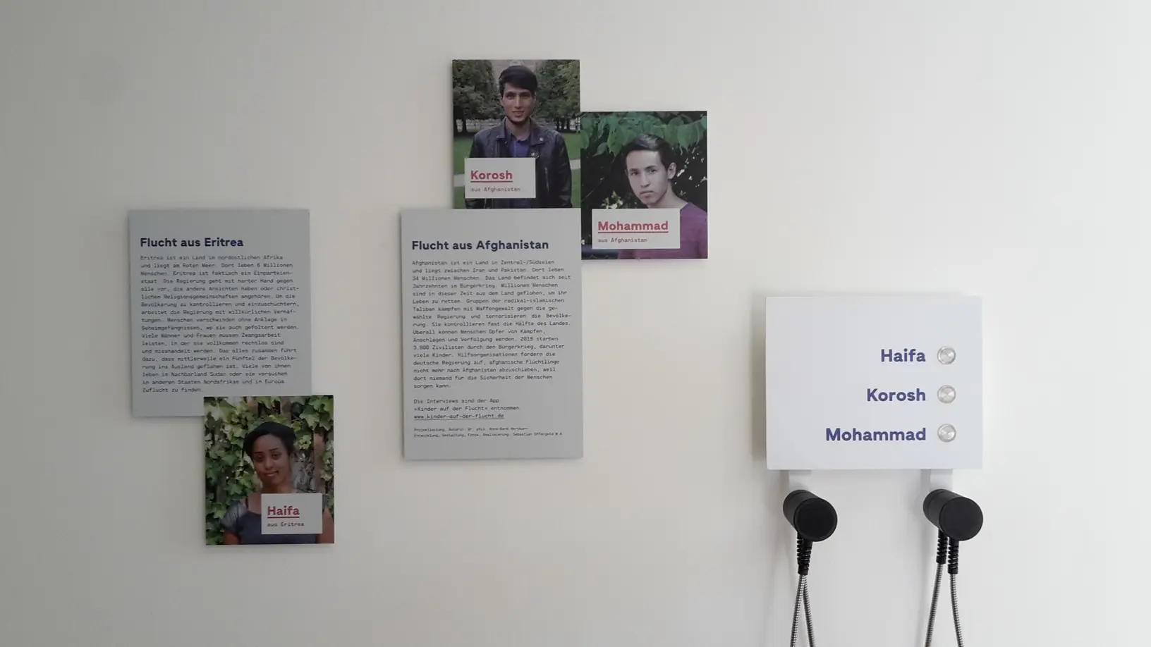 Ausstellungsfoto „Der Krieg und ich – Kriegskinder 1939-1945“