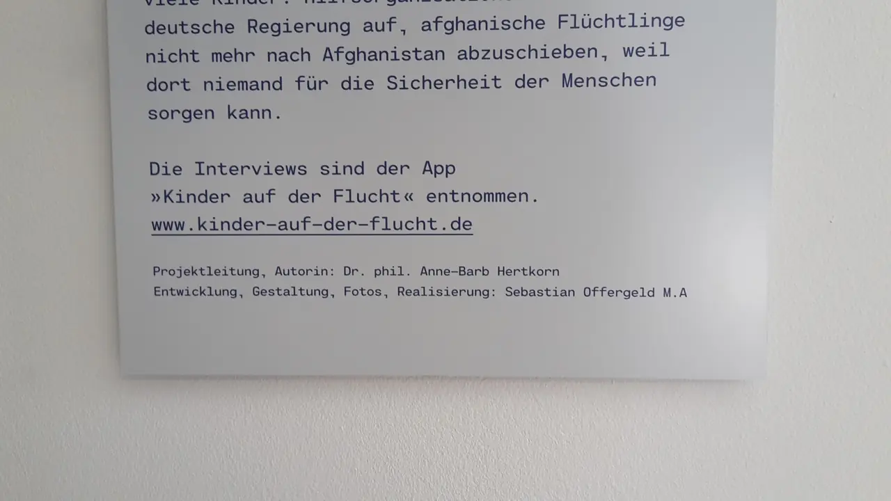 Ausstellungsfoto „Der Krieg und ich – Kriegskinder 1939-1945“